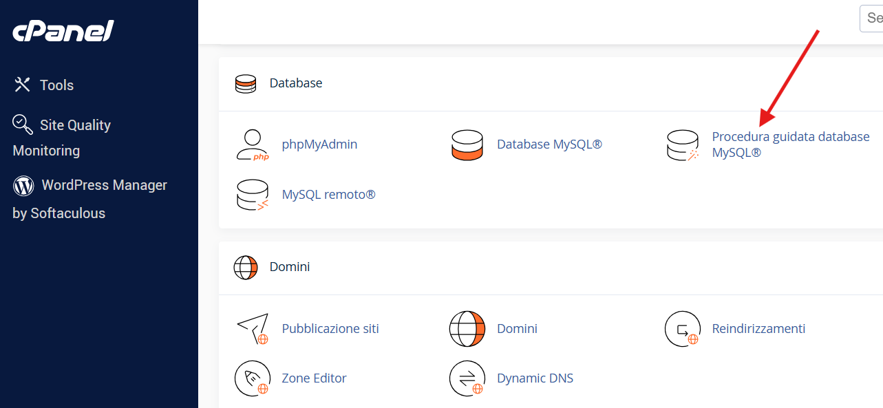 Creazione Database MySQL