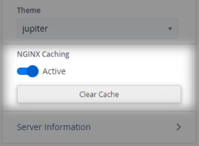 Svuotare la cache NGINX su cPanel